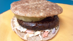 Hawaiian portobello burger